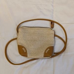 Liz Claiborne Beige Tan khaki Crossbody bag purse like new